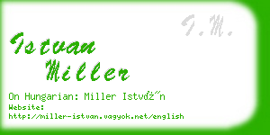 istvan miller business card